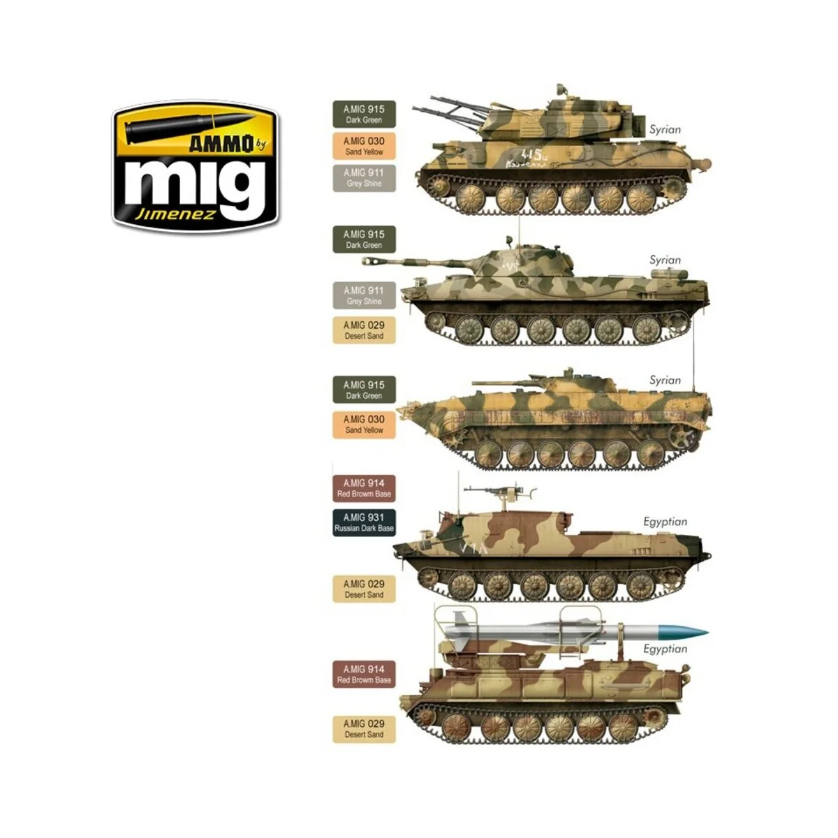 Yom Kippur War Colors - AMMO by MIG Jimenez A.MIG-7113