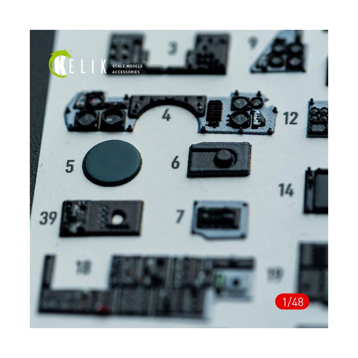 F-14A - interior 3D decals for Hasegawa kit, 1/48 - Kelik K48160