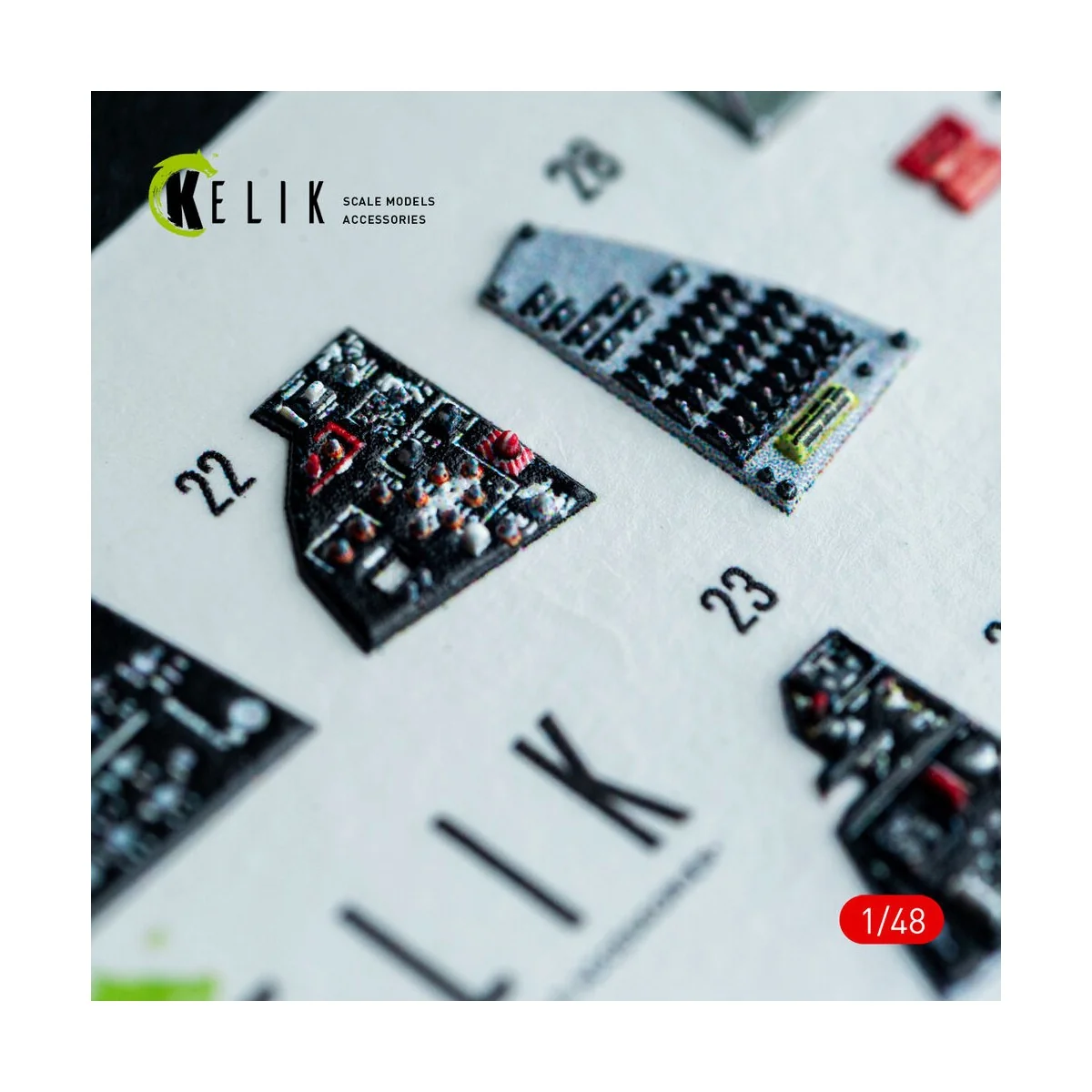 F-14A - interior 3D decals for GWH kit, 1/48 - Kelik K48161