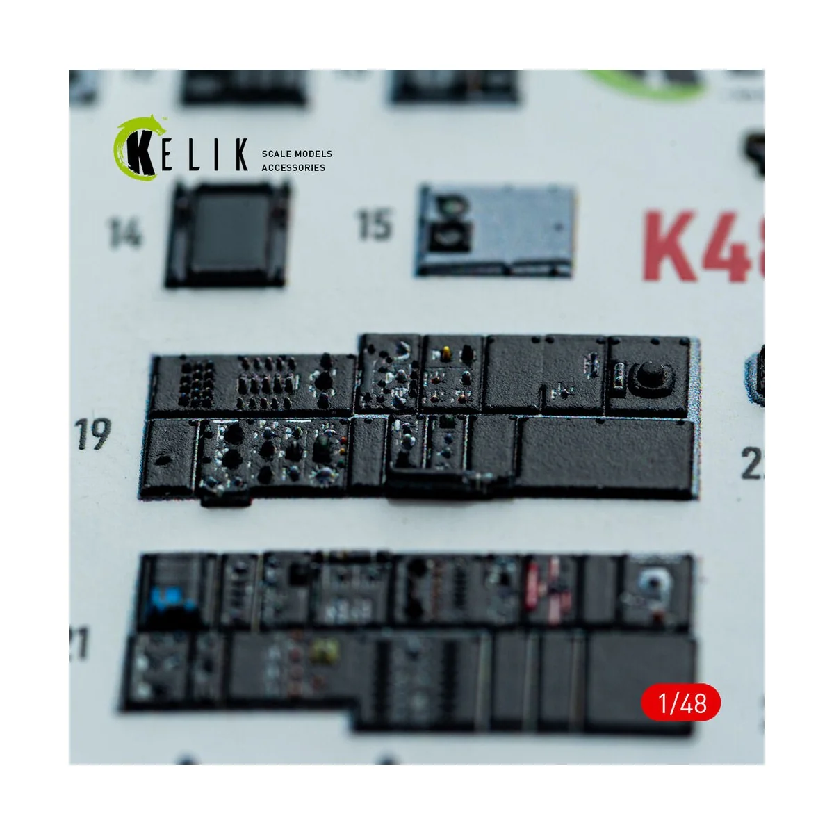 F-14A - interior 3D decals for Hasegawa kit, 1/48 - Kelik K48160