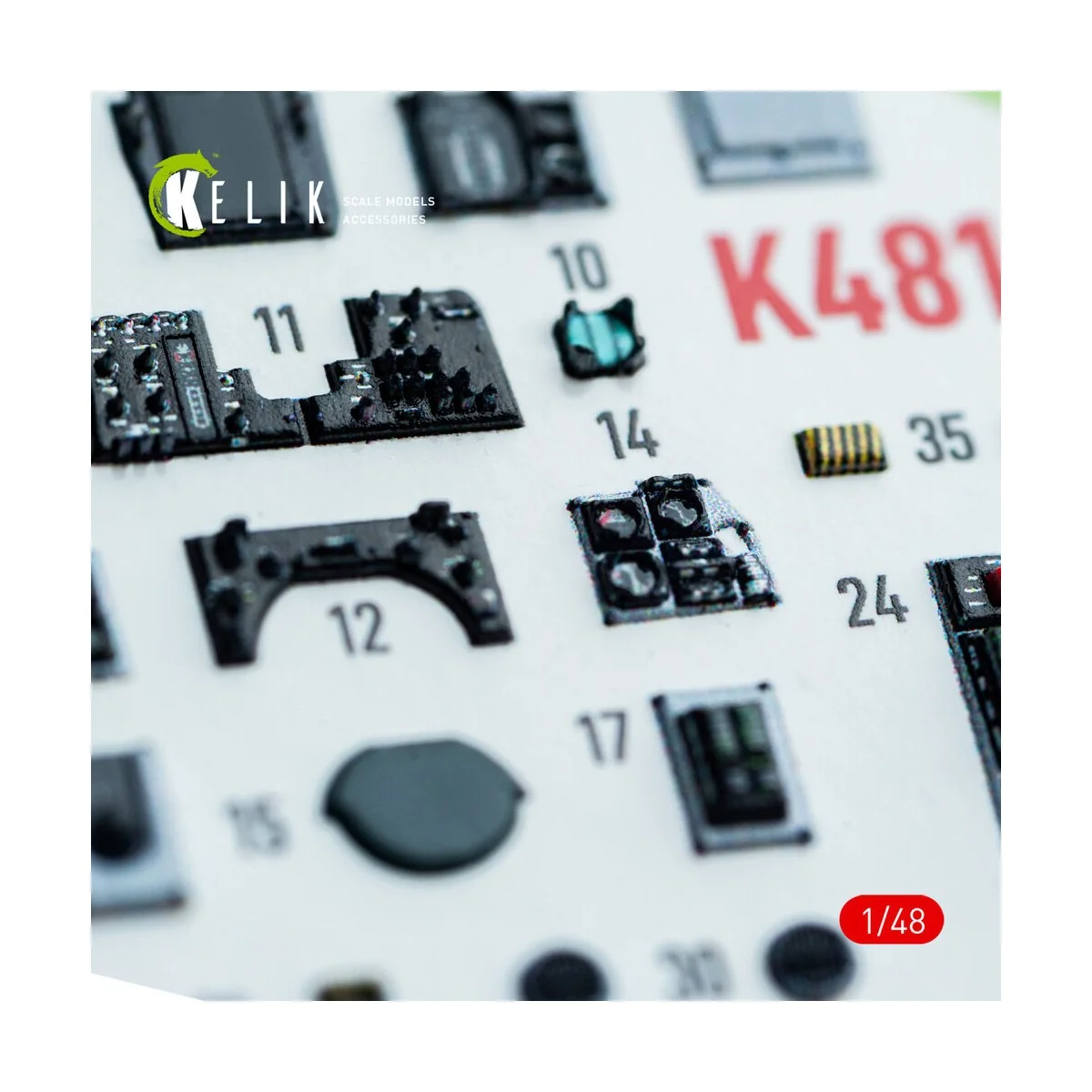 F-14A - interior 3D decals for GWH kit, 1/48 - Kelik K48161