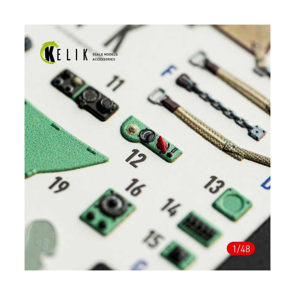 MC.200 - interior 3D decals for Italeri kit, 1/48 - Kelik K48163