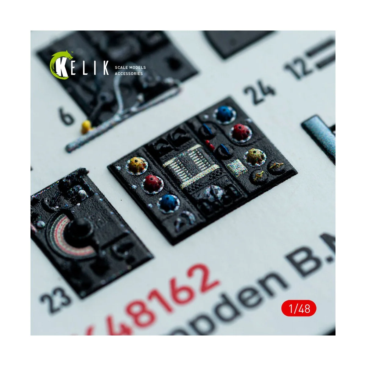 Hampden B.Mk.1 - interior 3D decals for ICM kit, 1/48 - Kelik K48162