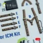 Hampden B.Mk.1 - interior 3D decals for ICM kit, 1/48 - Kelik K48162