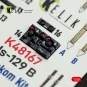 Hs-129 B - interior 3D decals for Takom kit, 1/48 - Kelik K48167