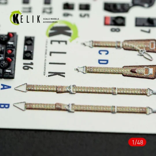 Hs-129 B - interior 3D decals for Takom kit, 1/48 - Kelik K48167