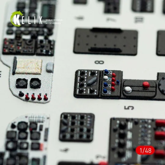 H-34A/UH-34D - interior 3D decals for Italeri kit, 1/48 - Kelik K48172