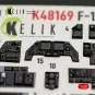 F-16I SUFA - interior 3D decals for GWH kit, 1/48 - Kelik K48169