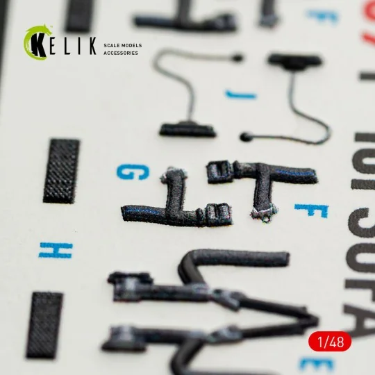 F-16I SUFA - interior 3D decals for GWH kit, 1/48 - Kelik K48169