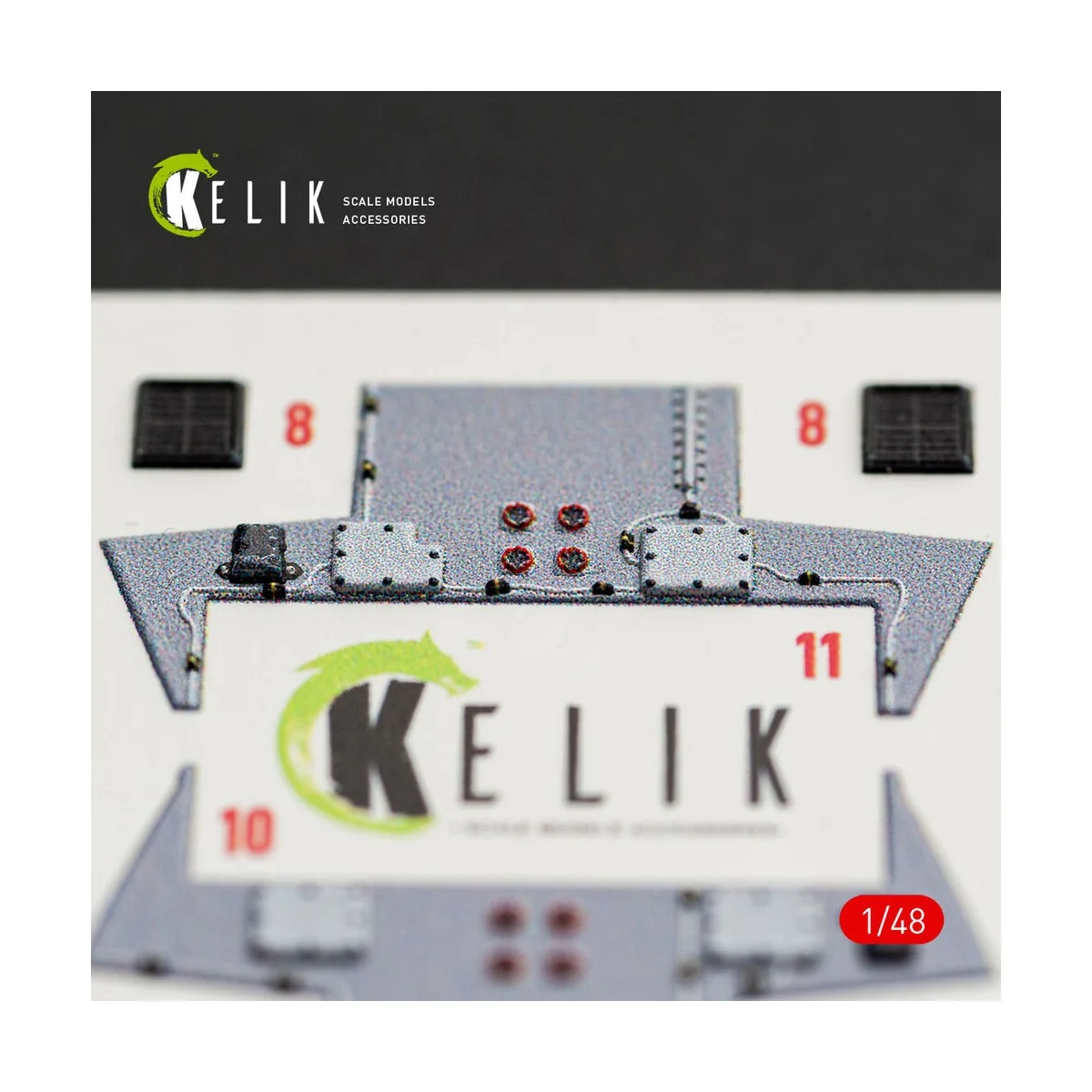 F-16I SUFA - interior 3D decals for GWH kit, 1/48 - Kelik K48169