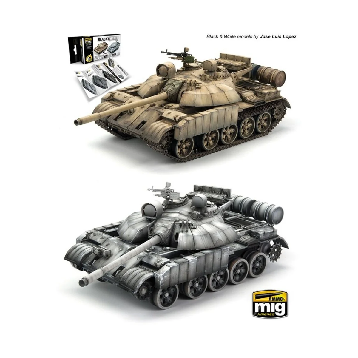 Black & White Technique - AMMO by MIG Jimenez A.MIG-7128