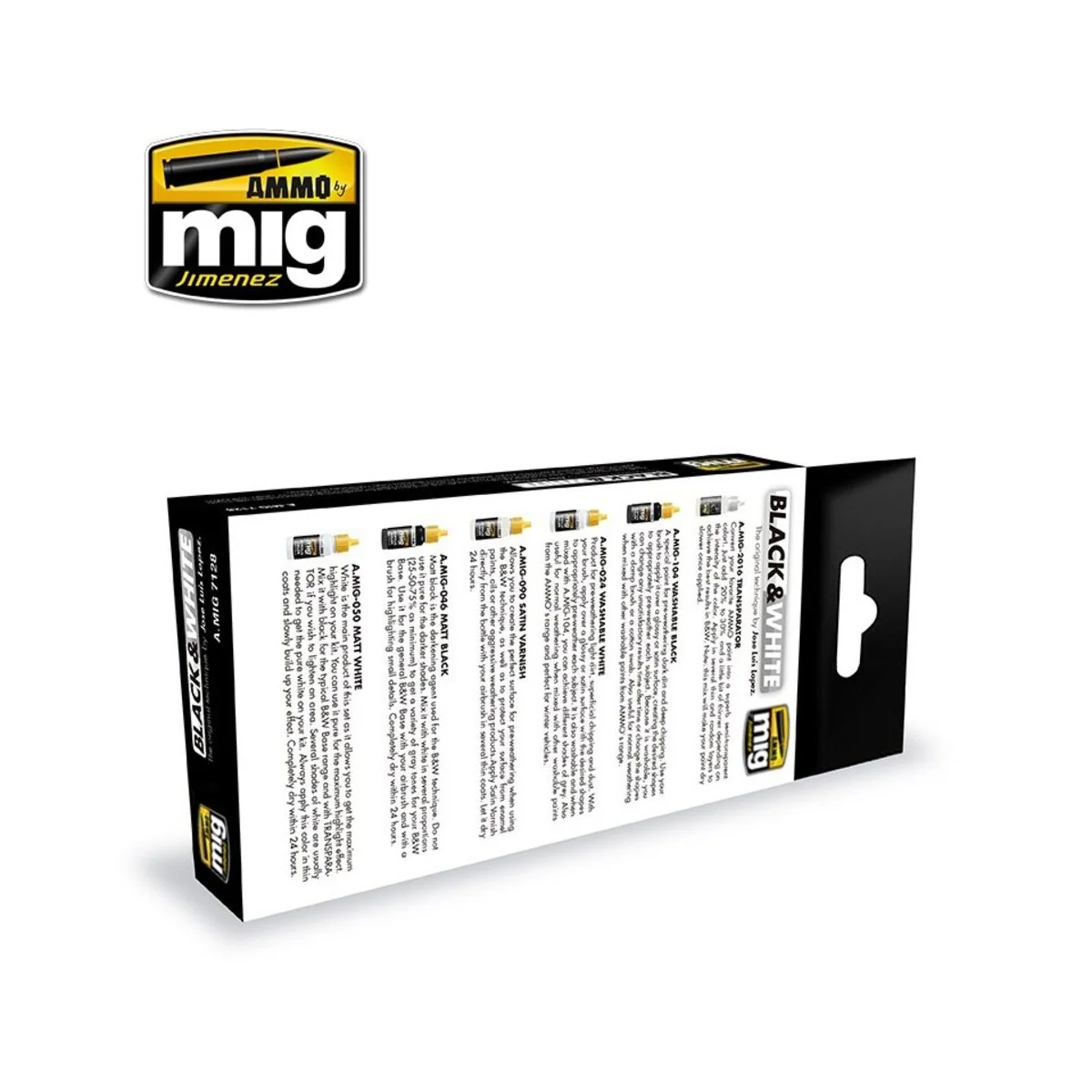 Black & White Technique - AMMO by MIG Jimenez A.MIG-7128