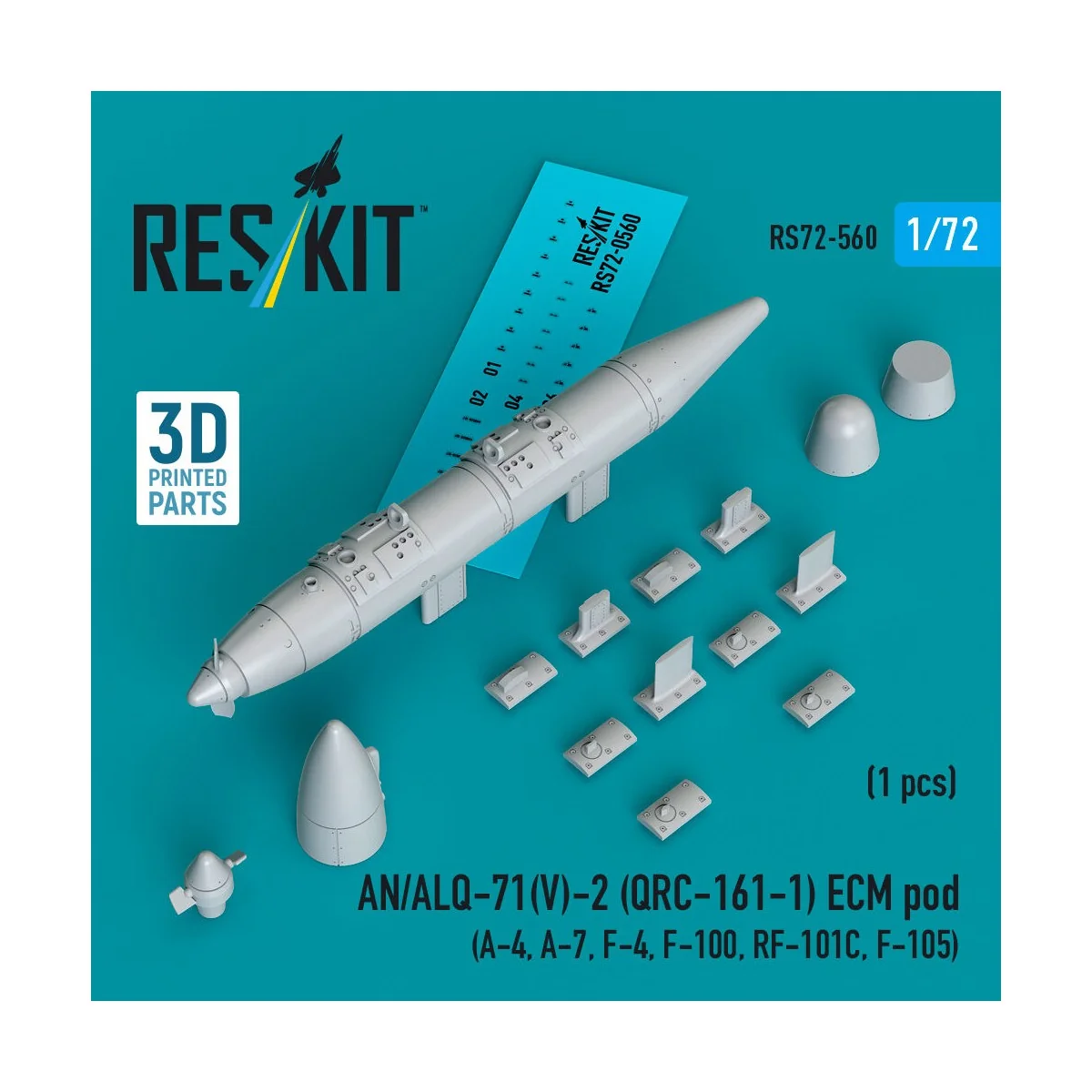 AN/ALQ-71(V)-2 (QRC-161-1) ECM pod (1pcs) (A-4, A-7, F-4, F-100, RF...