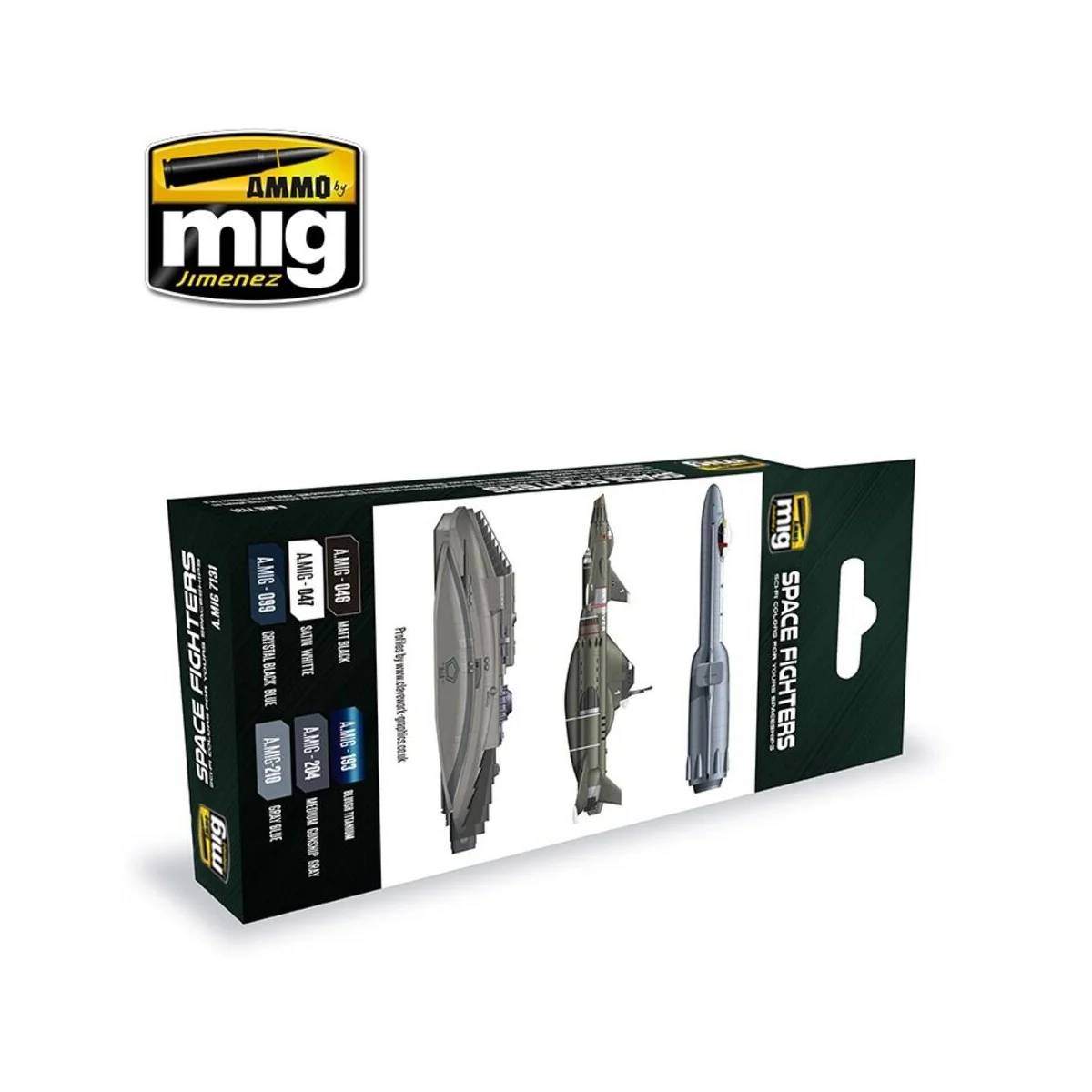 Space Fighters Sci-Fi Colors - AMMO by MIG Jimenez A.MIG-7131
