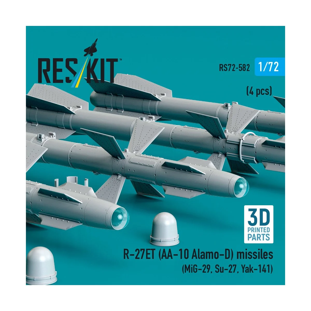 R-27ET (AA-10 Alamo-D) missiles (4 pcs) (MiG-29, Su-27, Yak-141) (3...