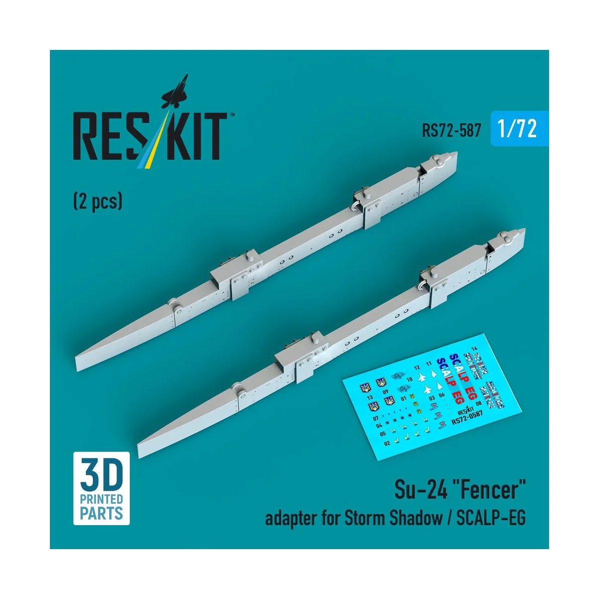 Su-24 Fencer adapter for Storm Shadow / SCALP-EG (2 pcs) (3D Printe...