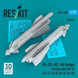 Kh-29L (AS-14A Kedge) missiles with AKU-58 (2 pcs) (Su-17, Su-25, S...