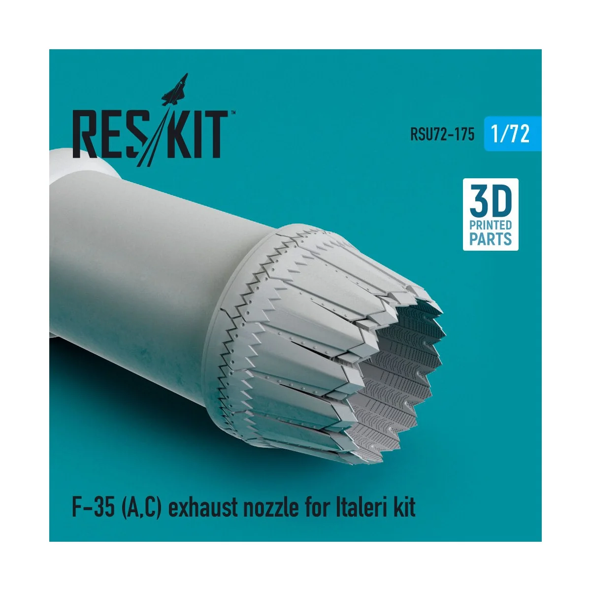 F-35 (A, C) Lightning II exhaust nozzle for Italeri kit, 1/72 - Res...