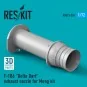 F-106 Delta Dart exhaust nozzle for Meng kit (3D Printed), 1/72 - R...