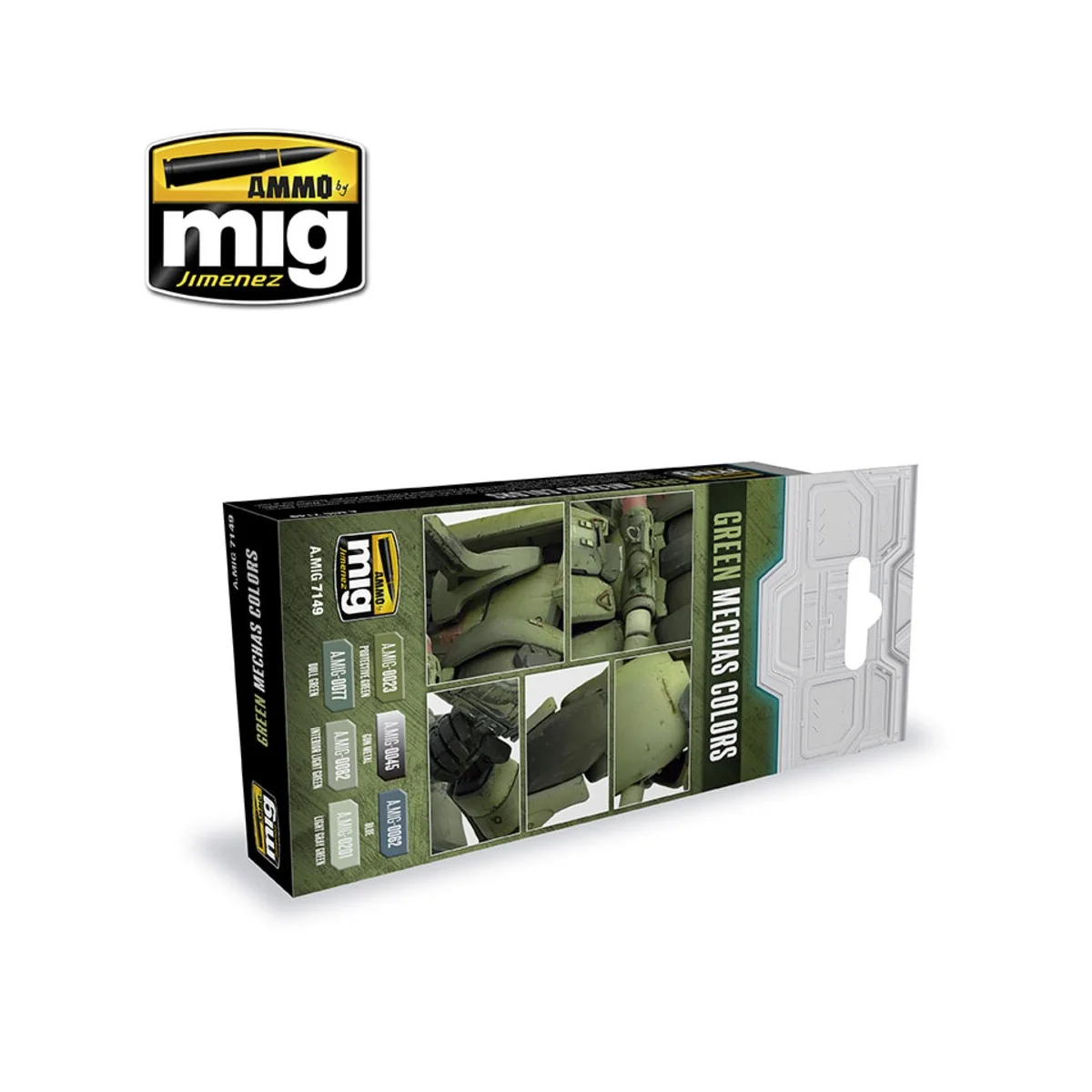 Green Mechas Colors - AMMO by MIG Jimenez A.MIG-7149 Green Mechas Colors - AMMO by MIG Jimenez A.MIG-7149