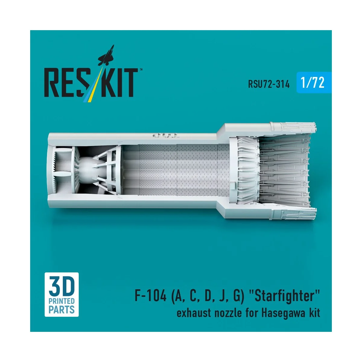 F-104 (A, C, D, J, G) Starfighter exhaust nozzle for Hasegawa kit (...