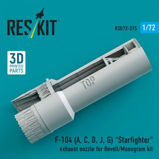 F-104 (A, C, D, J, G) Starfighter exhaust nozzle for Revell/Monogra...