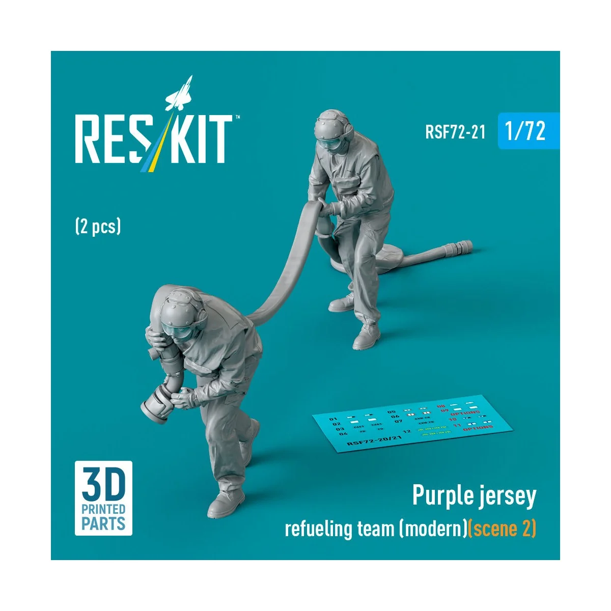 Purple jersey refueling team (modern) (scene 2) (2 pcs) (3D Printed...