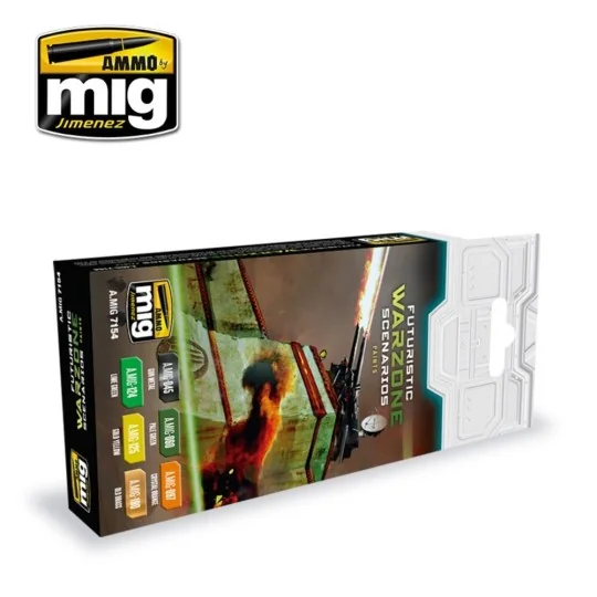 Futuristic Warzone Scenarios Paints - AMMO by MIG Jimenez A.MIG-7154