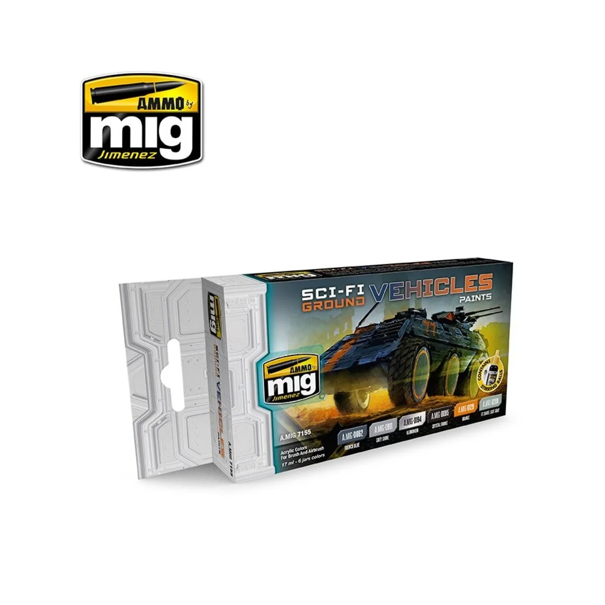 Sci-Fi Ground Vehicles Paints - AMMO by MIG Jimenez A.MIG-7155