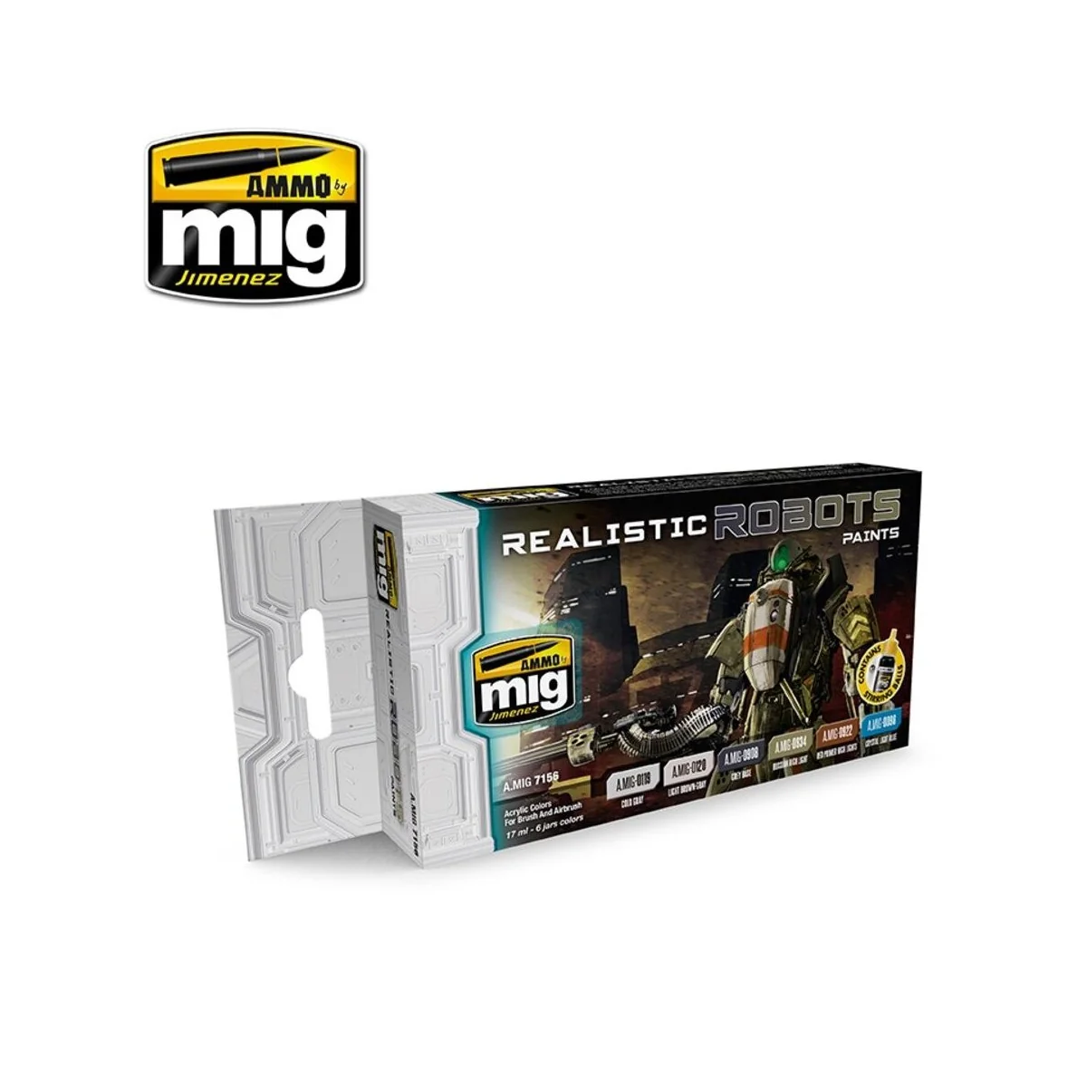 Realistic Robots Paints - AMMO by MIG Jimenez A.MIG-7156