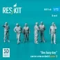 One busy day carrier crew on deck (scene 1) (6 pcs) (3D Printed), 1...
