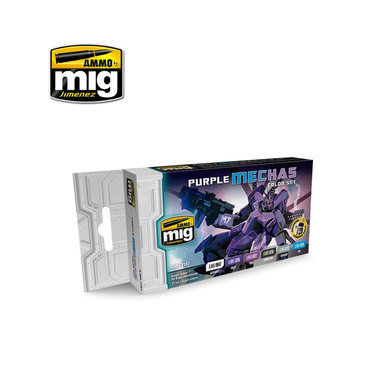 Purple Mechas Color Set - AMMO by MIG Jimenez A.MIG-7157