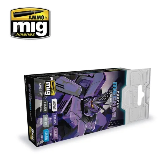 Purple Mechas Color Set - AMMO by MIG Jimenez A.MIG-7157 Purple Mechas Color Set - AMMO by MIG Jimenez A.MIG-7157