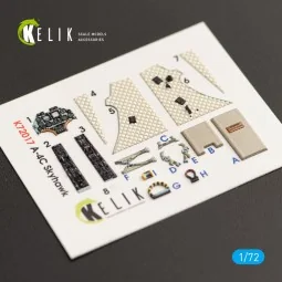 A-4C Skyhawk interior 3D decals for Fujimi/Hobby 2000 kit, 1/72 - K...