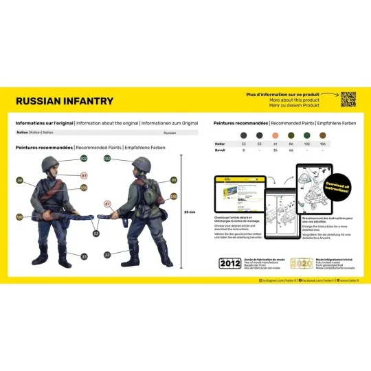 Russian Infantry, 1/72 - Heller 49603