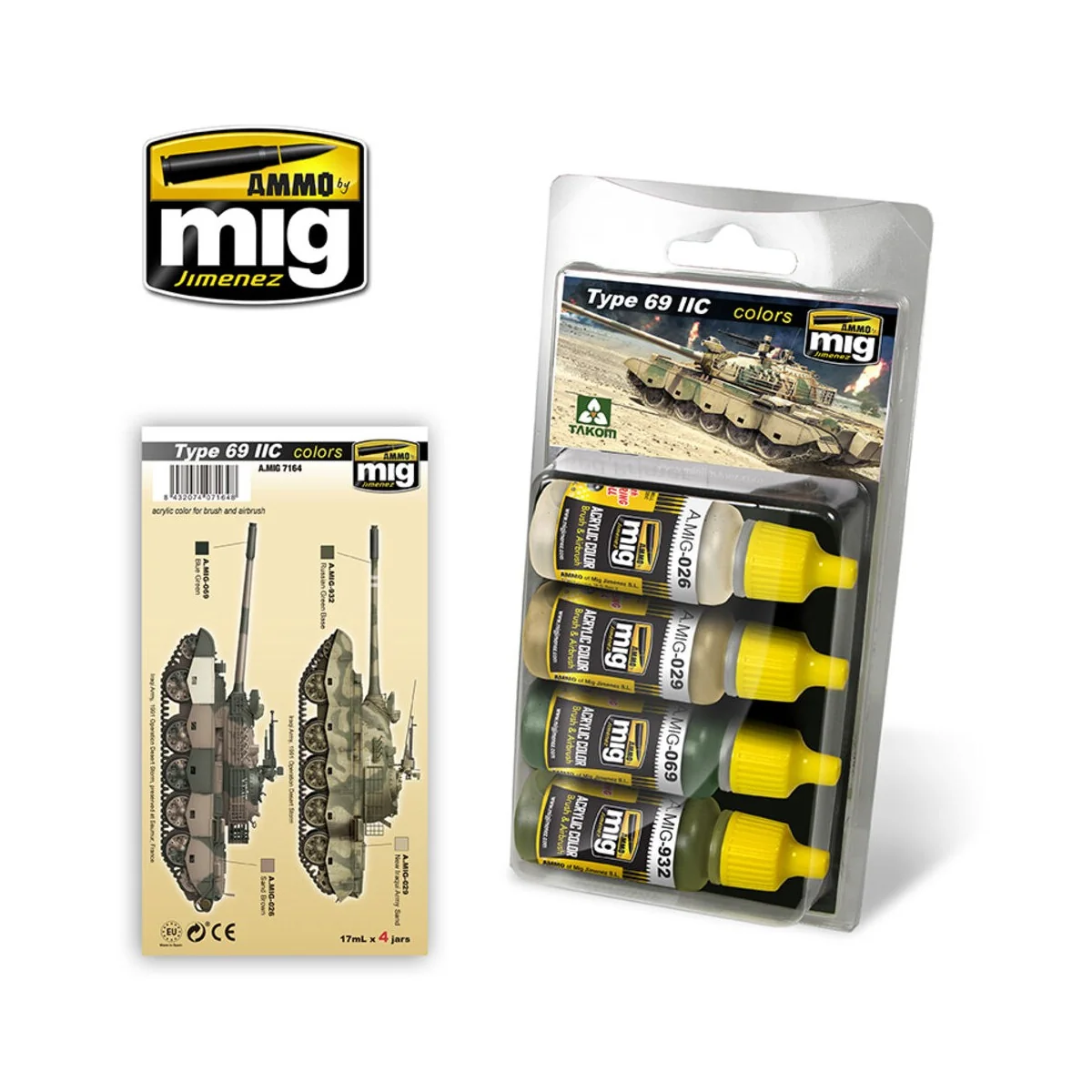 Type 69 IIC Colors - AMMO by MIG Jimenez A.MIG-7164 Type 69 IIC Colors - AMMO by MIG Jimenez A.MIG-7164
