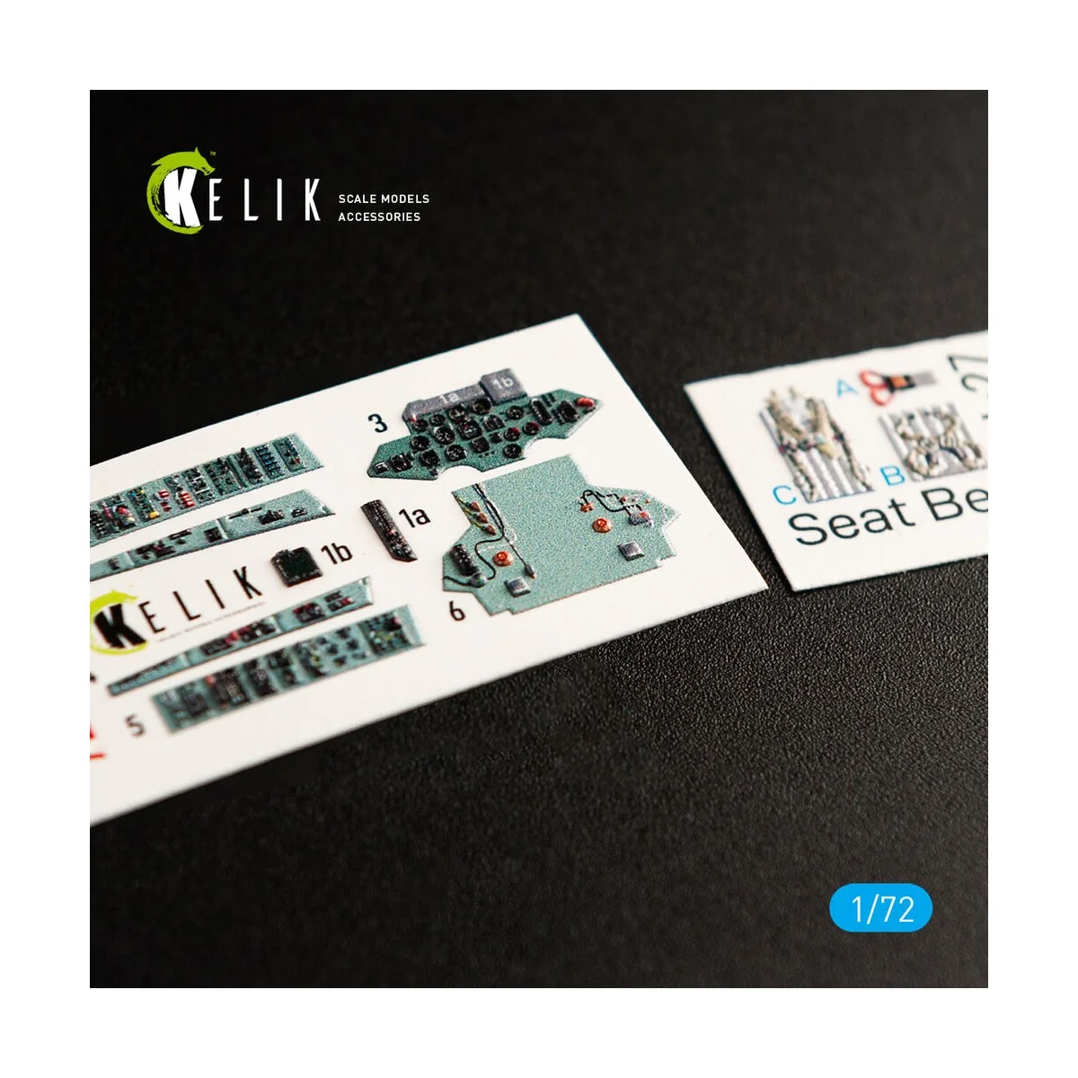 SU-27 interior 3D decals for Trumpeter kit, 1/72 - Kelik K72040