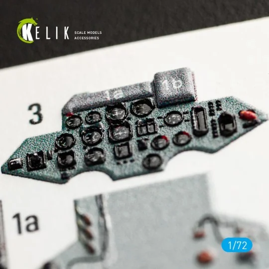 SU-27 interior 3D decals for Trumpeter kit, 1/72 - Kelik K72040