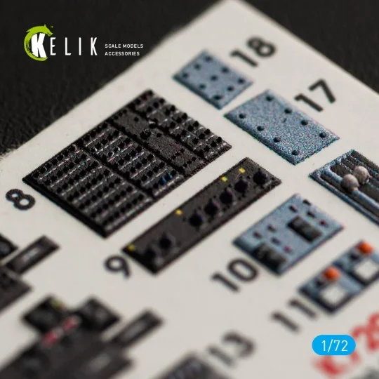 OV-10A Bronco interior 3D decals for ICM kit, 1/72 - Kelik K72042