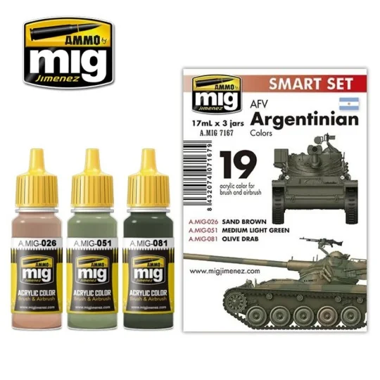 AFV Argentinian Colors - AMMO by MIG Jimenez A.MIG-7167 AFV Argentinian Colors - AMMO by MIG Jimenez A.MIG-7167