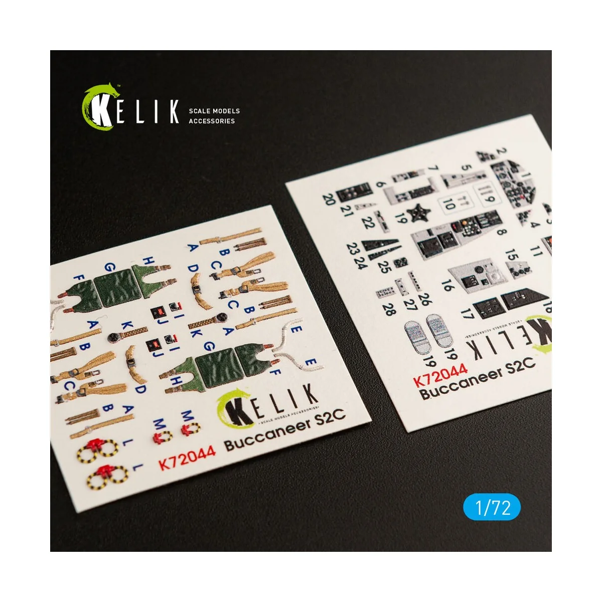 Blackburn Buccaneer S.2C interior 3D decals for Airfix kit, 1/72 - ...