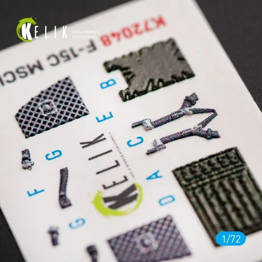 F-15C MSIP II Eagle interior 3D decals for GWH, 1/72 - Kelik K72048