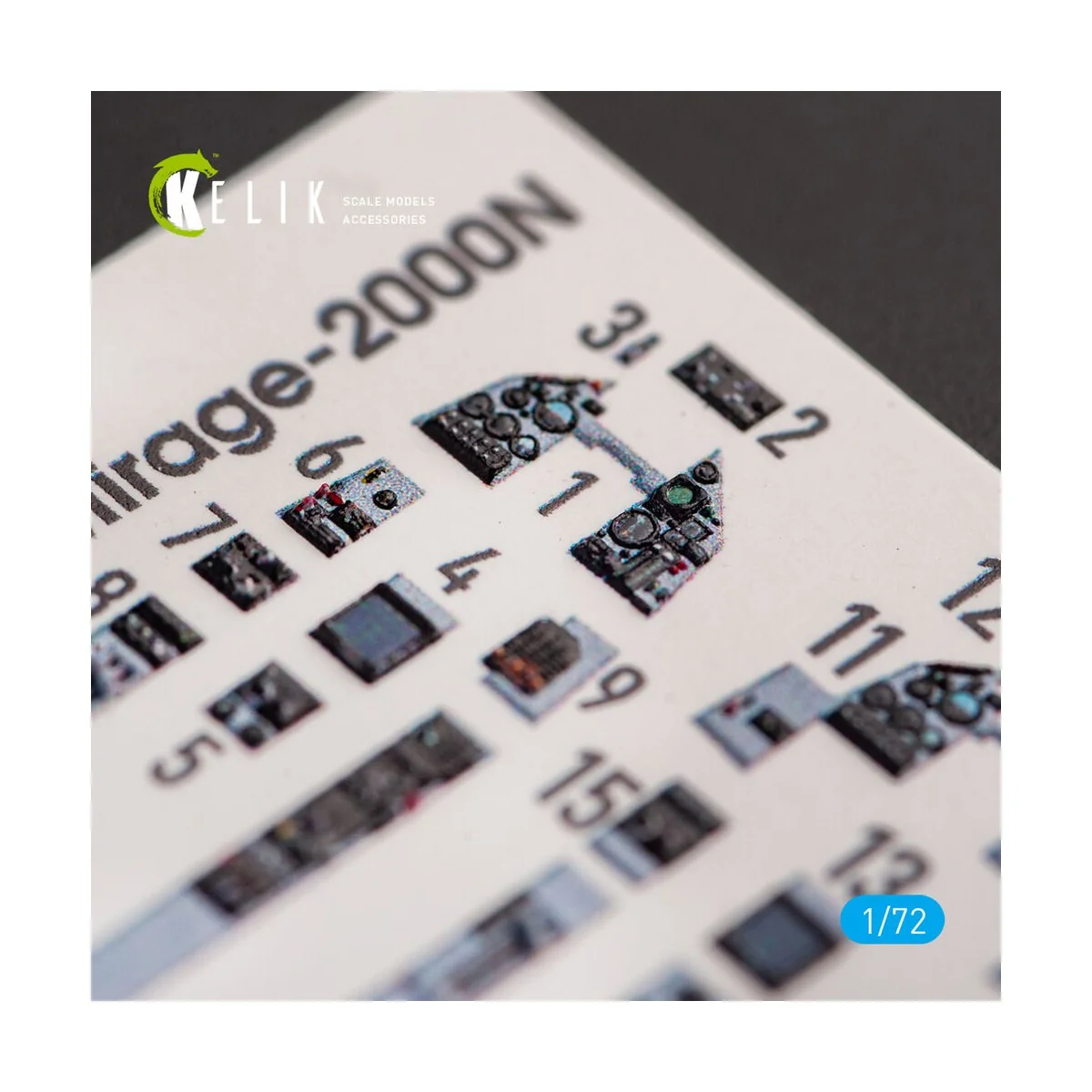 Mirage - 2000N - interior 3D decals for Dream Model kit, 1/72 - Kel...
