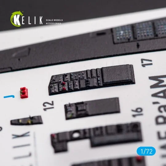 F-15I IAF Ra`am - interior 3D decals for GWH kit, 1/72 - Kelik K72054