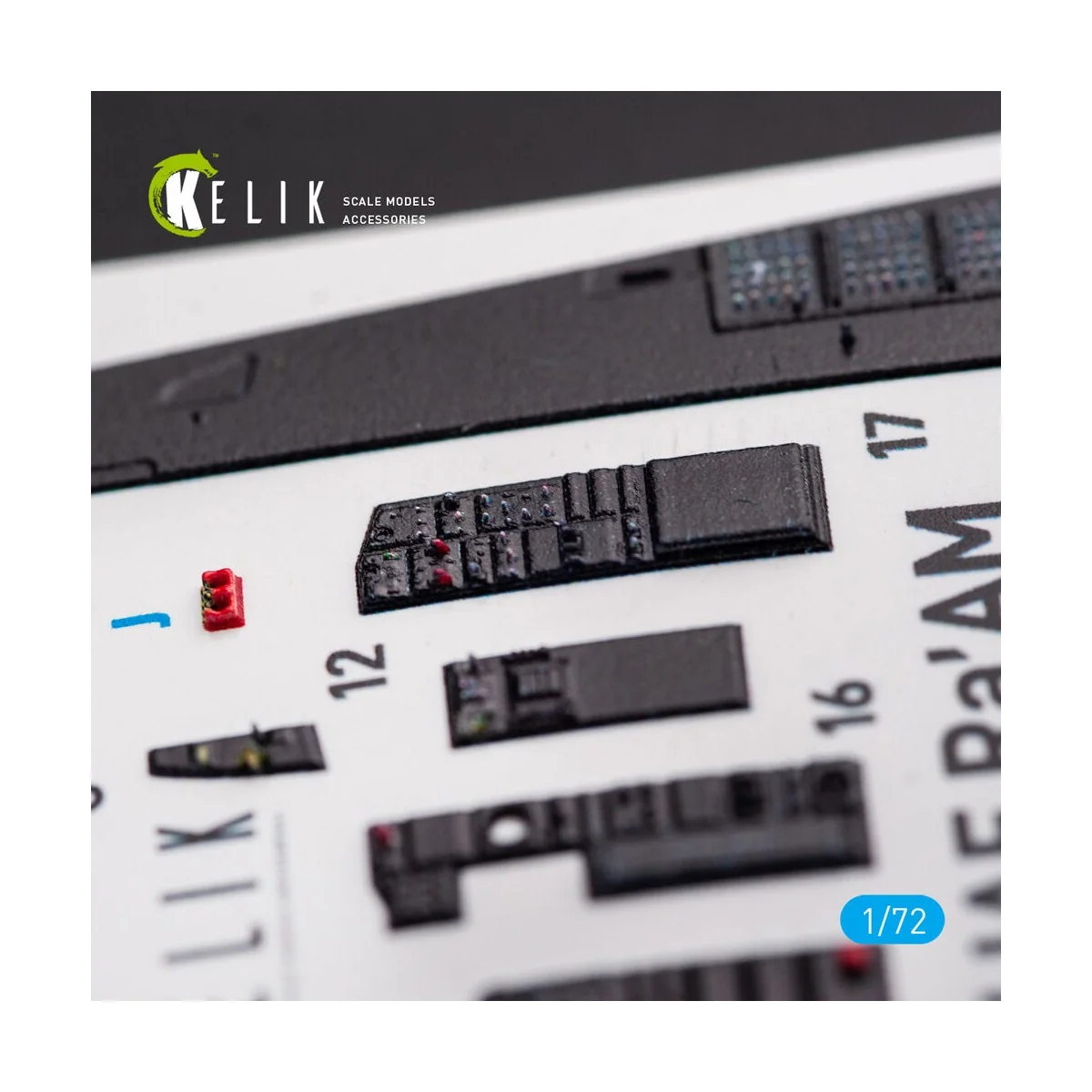 F-15I IAF Ra`am - interior 3D decals for GWH kit, 1/72 - Kelik K72054