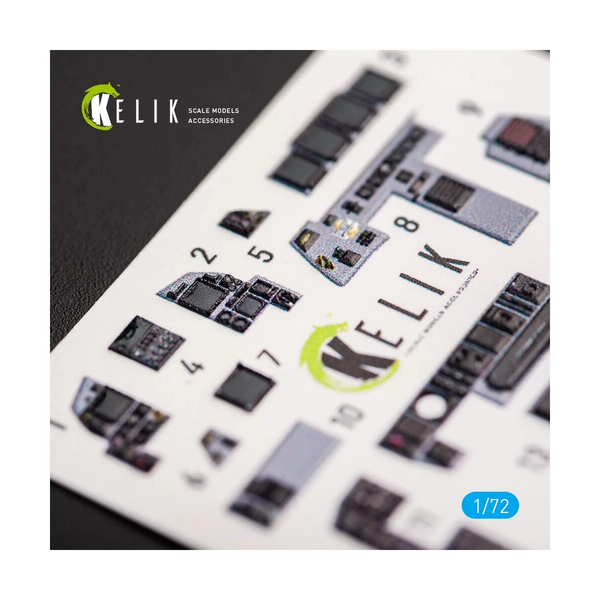 F-15E Strike Eagle - interior 3D decals for Revell kit, 1/72 - Keli...