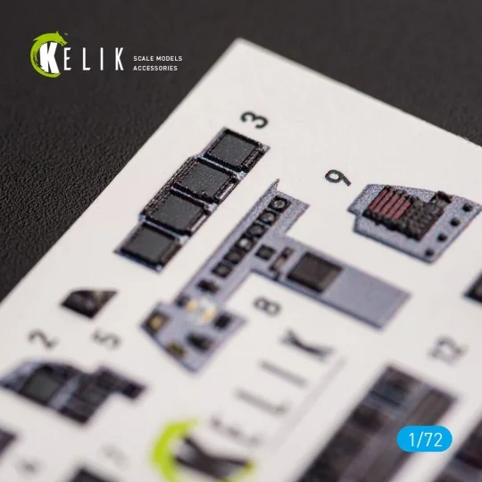 F-15E Strike Eagle - interior 3D decals for Revell kit, 1/72 - Keli...
