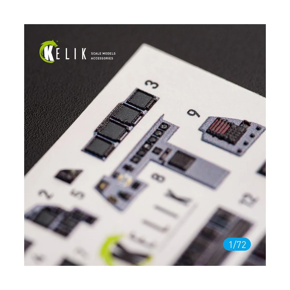 F-15E Strike Eagle - interior 3D decals for Revell kit, 1/72 - Keli...