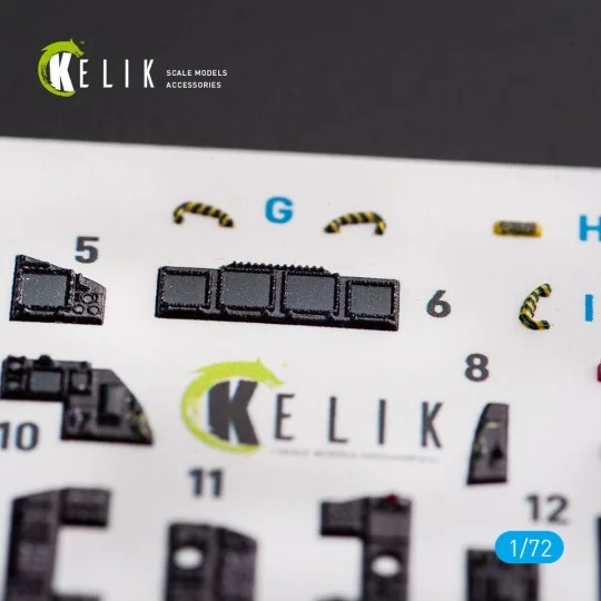 F-15I IAF Ra`am - interior 3D decals for GWH kit, 1/72 - Kelik K72054