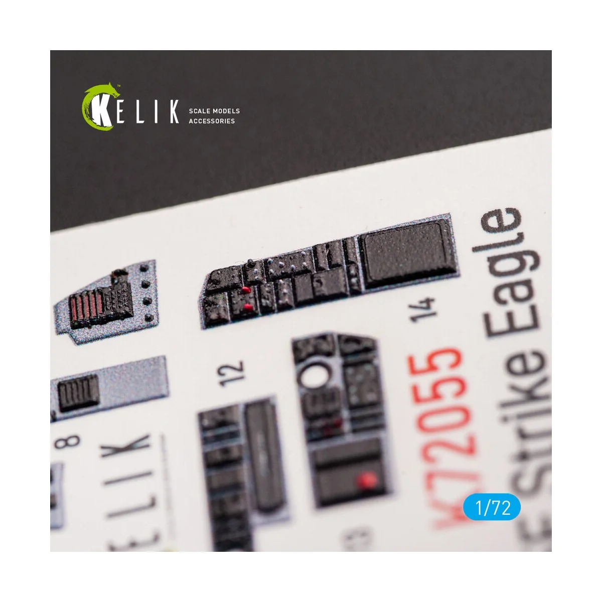 F-15E Strike Eagle - interior 3D decals for Revell kit, 1/72 - Keli...